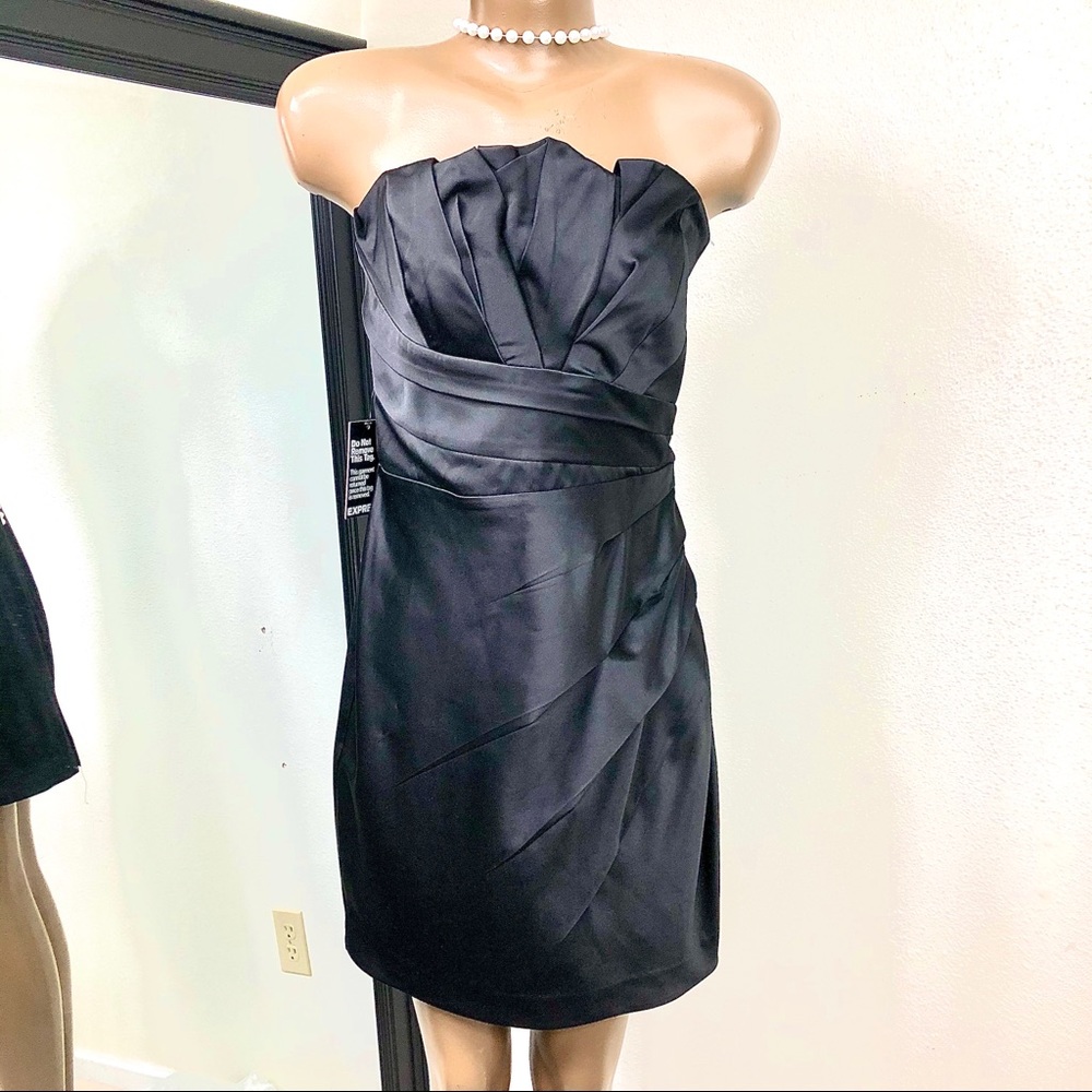 NWT Strapless (or not) Black Midi Dress Sz. 10